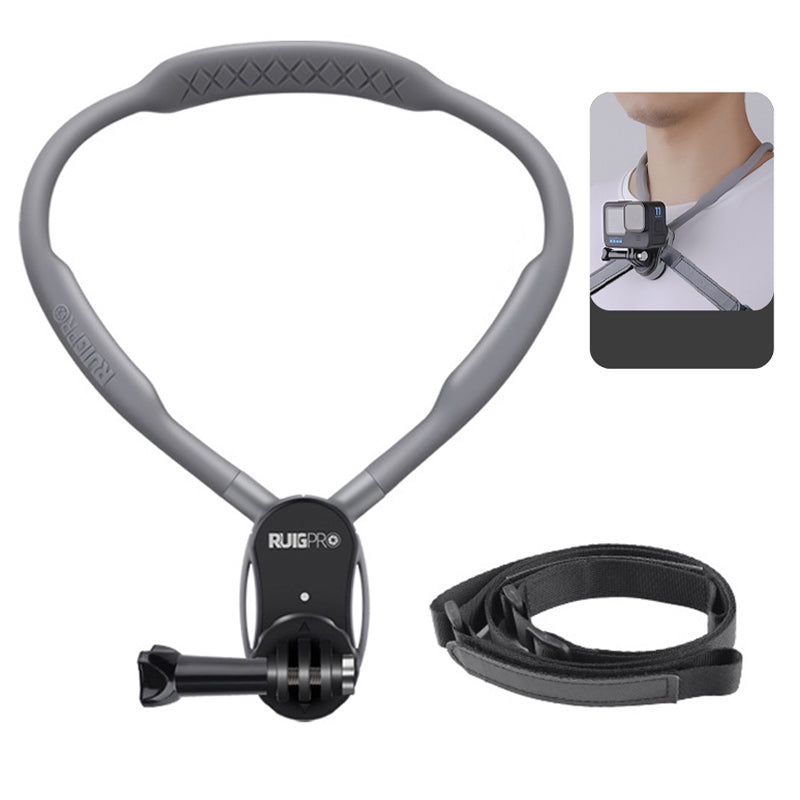 RUIGPRO For GoPro / Insta360 / DJI Action Camera Magnetic Neck Mount Bracket + Anti-shake Rope RUIGPRO For GoPro / Insta360 / DJI Action Camera Magnetic Neck Mount Bracket + Anti-shake Rope